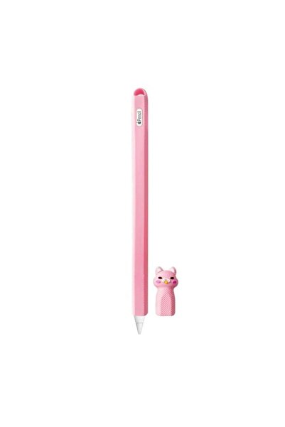 Mi7a Apple Pencil 2. Nesil Uyumlu Koruyucu Silikon Kılıf Kaydırmaz Sevimli Ke...