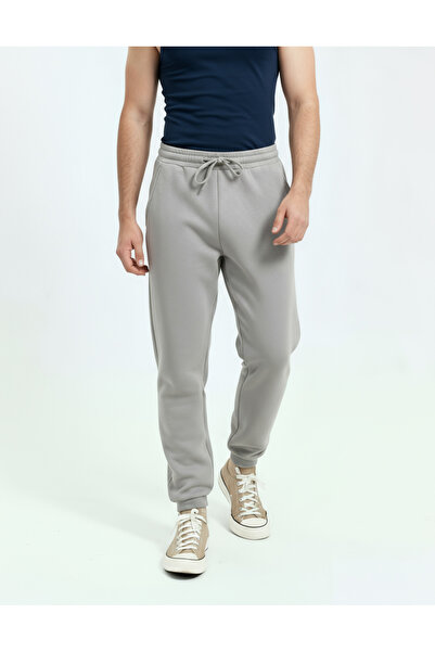 Veleno Stone Men's 3 Thread Men's Sweatpants with Elasticated Cuffs Soft Cotton