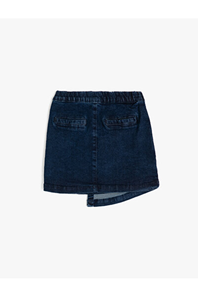 Koton Fustă blură cu talie normală cu ochiuri brodate