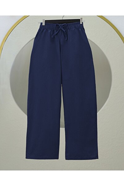 Modamorfo Csipke részletekkel, bő szárú, gumírozott derekú vászonnadrág -K.Laci