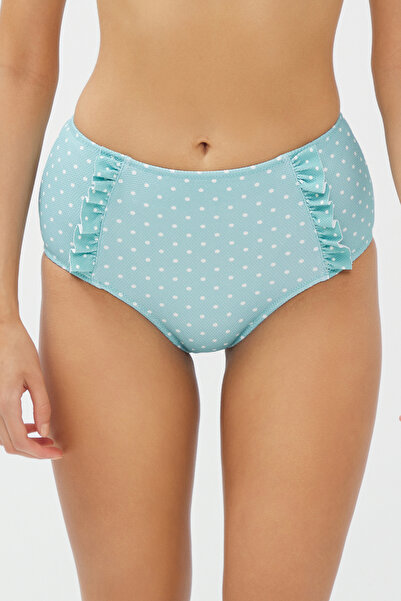 Penti Μέντα Πράσινο Nora ψηλό βολάν μπικίνι