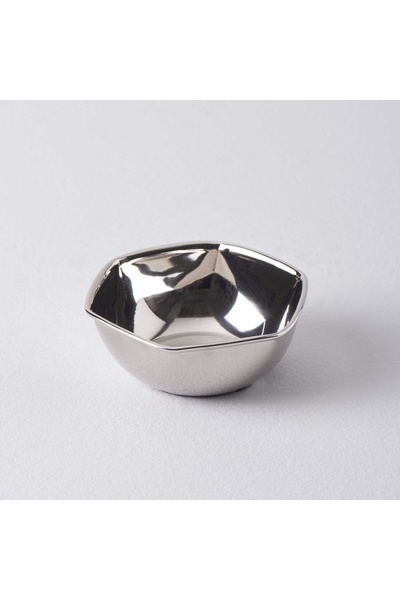 Linens Wawe 9x9x3 cm Kase Gümüş