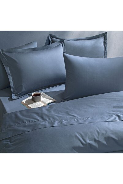 Linens Mix&Match Cotton Single Satin Duvet Cover Indigo