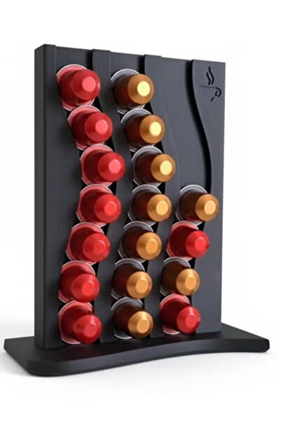 3D Brothers ركن القهوة الفاخر – حامل كبسولات نسبرسو (يتسع لـ ٢١ كبسولة)