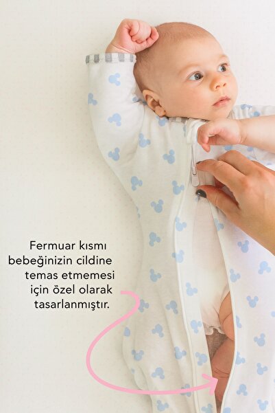 Le Touche Baby Swaddle - Sleeping Bag with Glove Cuffs & Sleeves up Swaddle (0-3 Months, 3-6 Months, 6-9 Months)