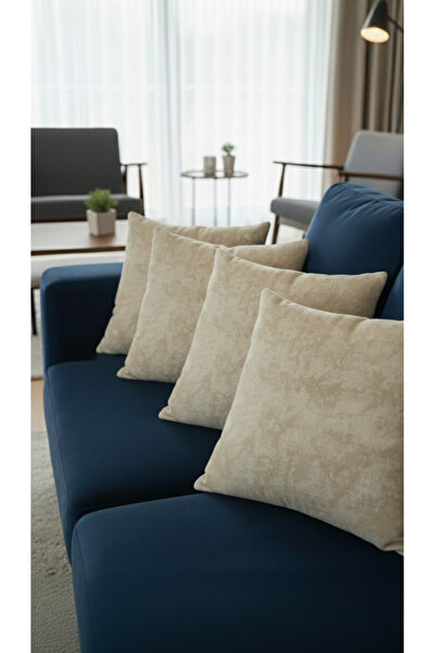 shopshop مجموعة أغطية وسائد مزخرفة حديثة مكونة من 4 قطع بنمط مختلط