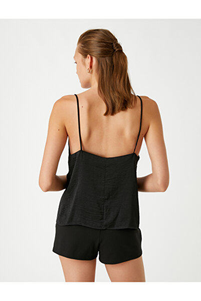 Koton Vékony pántos, szögletes nyakú, szatén hatású alsóing