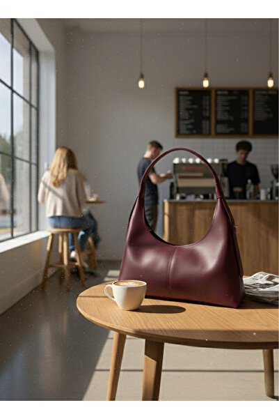 Elory Grace Women's Burgundy Shoulder Bag – Handbag, Mira Model Special Cut