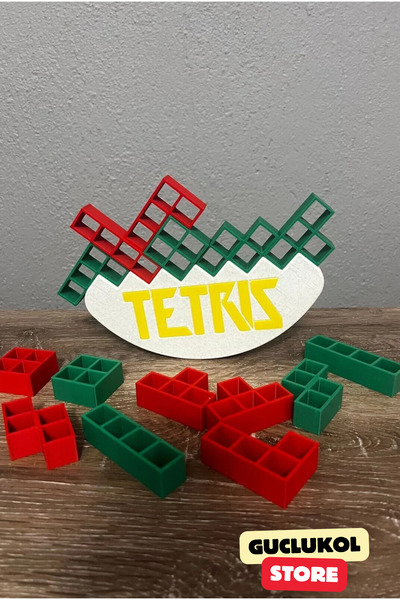 GÜÇLÜKOL لعبة تيتريس بيلانس المزخرفة – لعبة تطوير الذكاء والمهارات اليدوية