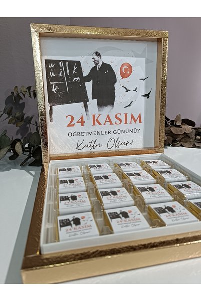 Beyaz Gelincik Tasarım Öğretmenler Günü Hediyesi Çikolata, 32’li Öğretmenler ...