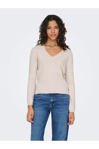 ONLY ONLLOYAL LS V-NECK PULLO KNT NOOS