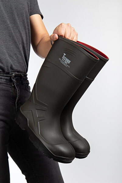 e&e Techno Boots O4 Uzun 37 Cm %100 Su Geçirmez Burun Korumasız Ortopedik Tab...