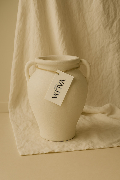 Yalda atelier Sovana Dokulu El Yapımı kuplu Vazo