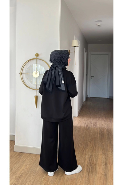 Mihran Butik Emily Modal Fabric Zippered Dress with Double Bottom Top Set