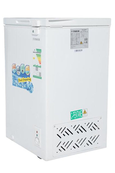fısher فريزر صندوقي سعة 99 لترًا (3.5 قدم مكعب) أبيض | طراز FCF-100ML