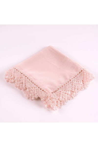 Sevgi Bağı Mevlüt Örtüsü Pudra Pembe Başörtüsü Şal Baş Örtüsü