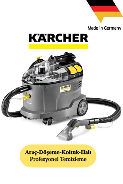 Karcher yüzeylerde leke çıkarma için güçlü temizlik Puzzi 8/1 Halı koltuk yıkama Makinesi