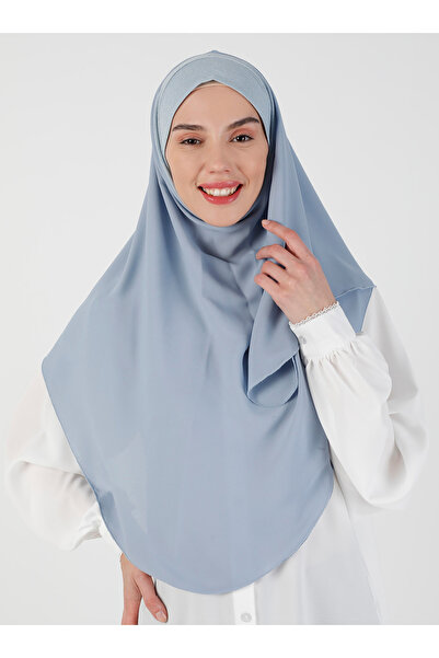 Ecardin Bebe Mavisi Simli Креп Шаль - Rahat Kesim - St 098