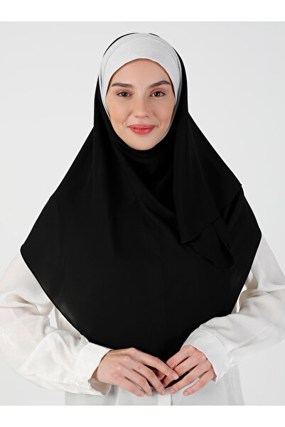 Ecardin Відкритий сірий креп-шаль з блискітками - Зручний крій - St 098