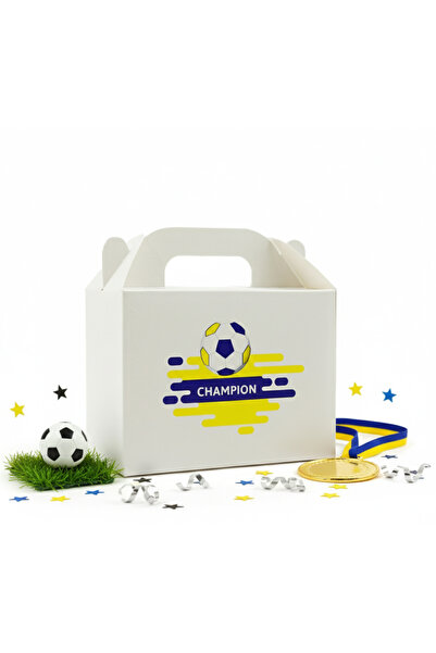 repro design Sarı Lacivert Champion Temalı Hediye Kutusu 3'lü Set – 10x14 cm ...