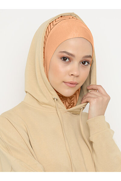 Ecardin Zigzag Striped Sports Hijab Bonnet Turban - St297 Tile
