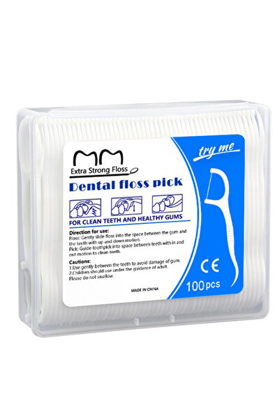 L&Wen أعواد تنظيف الأسنان للاستخدام مرة واحدة، أعواد تنظيف الأسنان المحمولة (100 قطعة/العلبة)