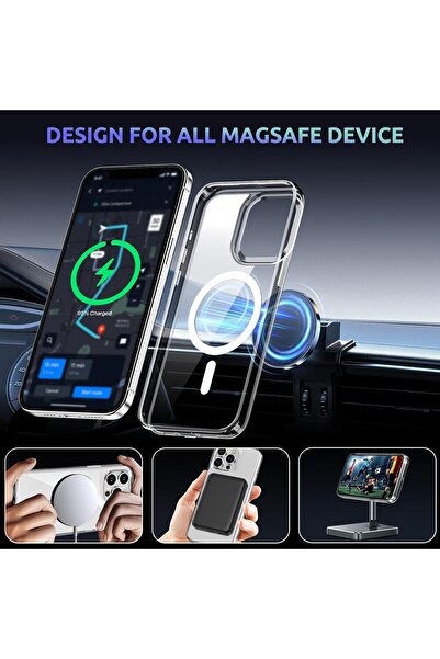 fulina Magnetic Hybrid Clear Case Compatible with iPhone 13 Series, Grade Drop Protection Transparent