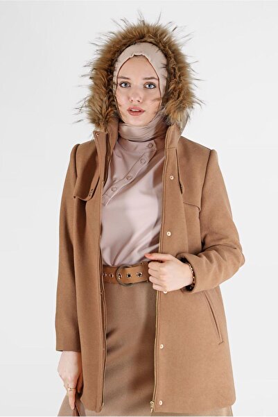 Alvina Капюшон з хутряною обробкою та застібкою-блискавкою 90240