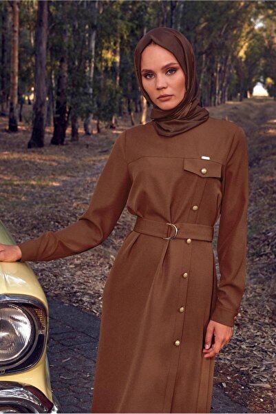 Alvina BELTED CREPE DRESS 44160