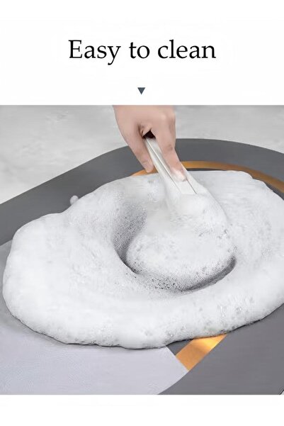 Generic Diatom Mud Bath Mat Set Bathroom Kitchen Rug Mat Extra Absorbent Bath Rugs Non-Slip Quick Drying