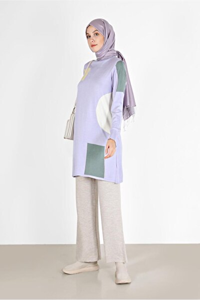 Alvina PATTERNED FISHER COLLAR KNITWEAR TUNIC 42035