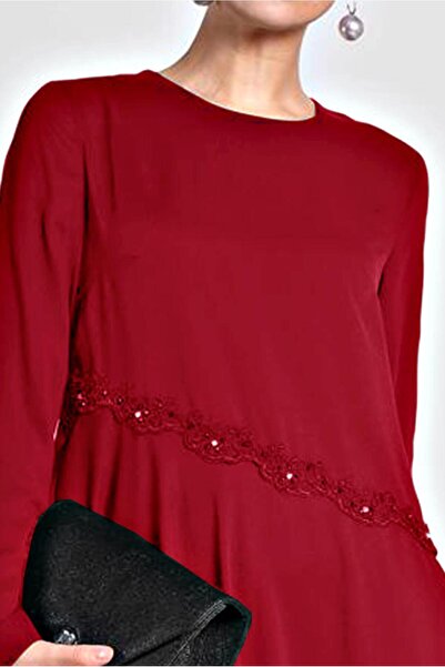 Alvina 4250 Model Asymmetrical Cut Tunic