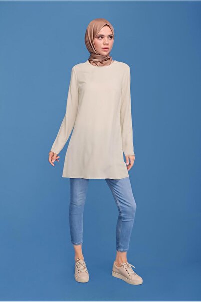 Alvina طاقم الرقبة عادي تونك 40854