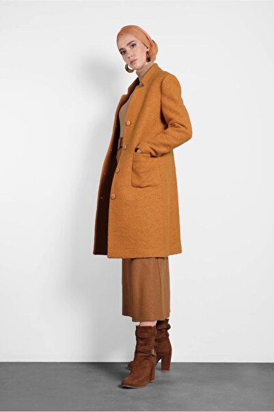 Alvina Пальто з ґудзиками - кишені з деталями 90035