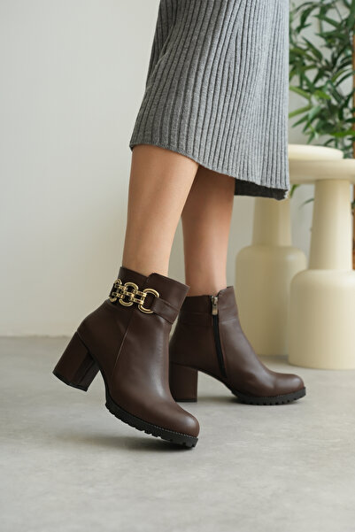 sv savves Γυναικεία παπούτσια με φερμουάρ και λεπτομέρεια με κοντό τακούνι για καθημερινή χρήση