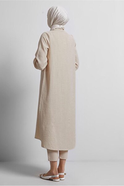 TRENDTESETTÜR Beige Women's Long Tunic t 0716 (Stone)