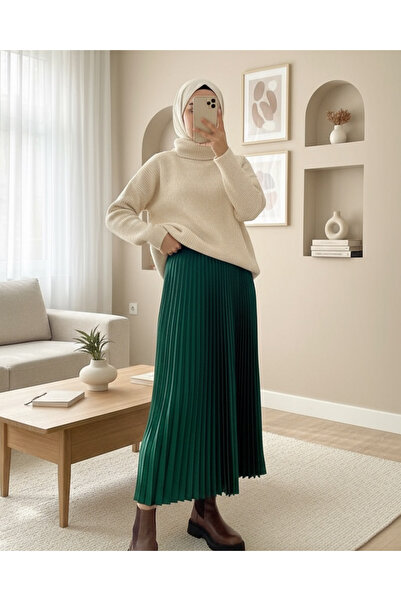 Modamorfo Fustă elastică cu talie plisată