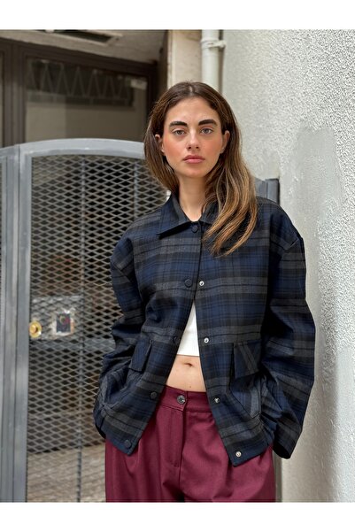 Retrobird Дизайн Бруклінський бомбер-куртка жіноча синя