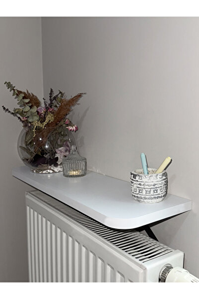 Genel Markalar Montajsız Petek Üstü Uçan Raf Dresuar Kalorifer Peteği Rafı