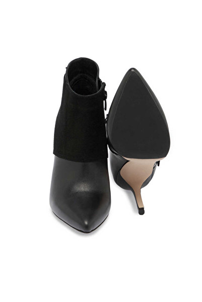 Tergan Siyah Hakiki Süet Deri Kadın Klasik Bot - K23K1BT67061-F49