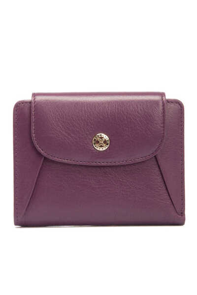 Tergan Purple Genuine Leather Women's Wallet - S1Cb00005714-A89