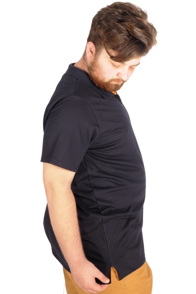 ModeXL Μπλουζάκι Polo Lycra με φερμουάρ Mode XL - 21029