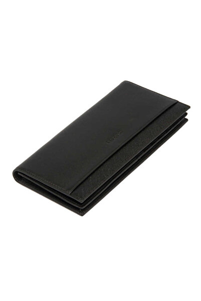 Tergan Siyah Hakiki Deri Kadın Cüzdan - S1CB00005759-A2D