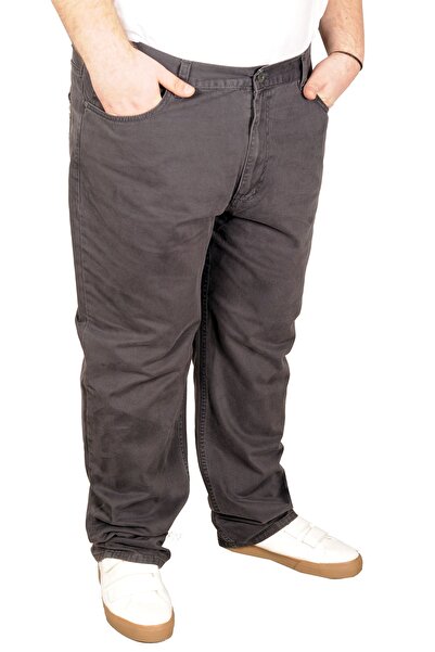 ModeXL Mode Xl Великий розмір Чоловічі лляні штани 5 кишень 21003 Антрацит