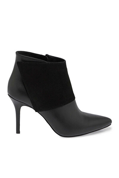 Tergan Siyah Hakiki Süet Deri Kadın Klasik Bot - K23K1BT67061-F49