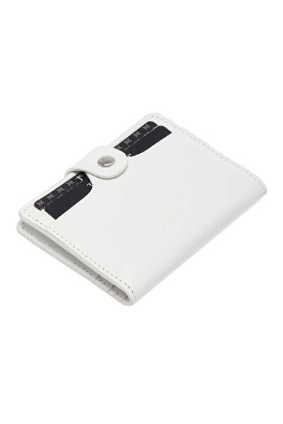 Tergan Suport pentru carduri de credit unisex din piele naturală albă - S1KK00001653-D10