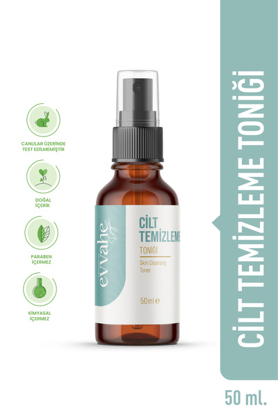 EVVAHE DOĞAL Cilt Temizleme Toniği 50 ml.