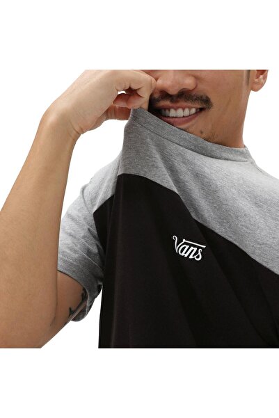 Vans Ανδρικό μπλουζάκι Script Crew Block -B VN0007G56XT1 Μαύρο-XL