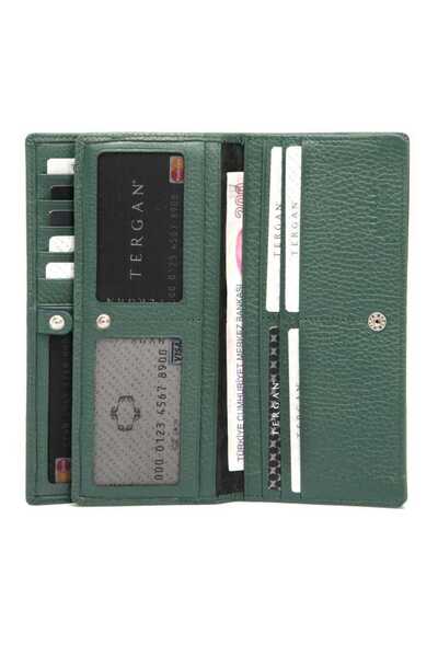 Tergan Green Genuine Leather Women's Wallet - S1Cb00005685-I5T