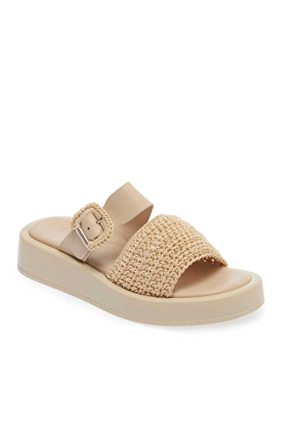 Tergan Vizon Vegan-Tekstil Kadın Terlik - K24Y1TR67079-H04